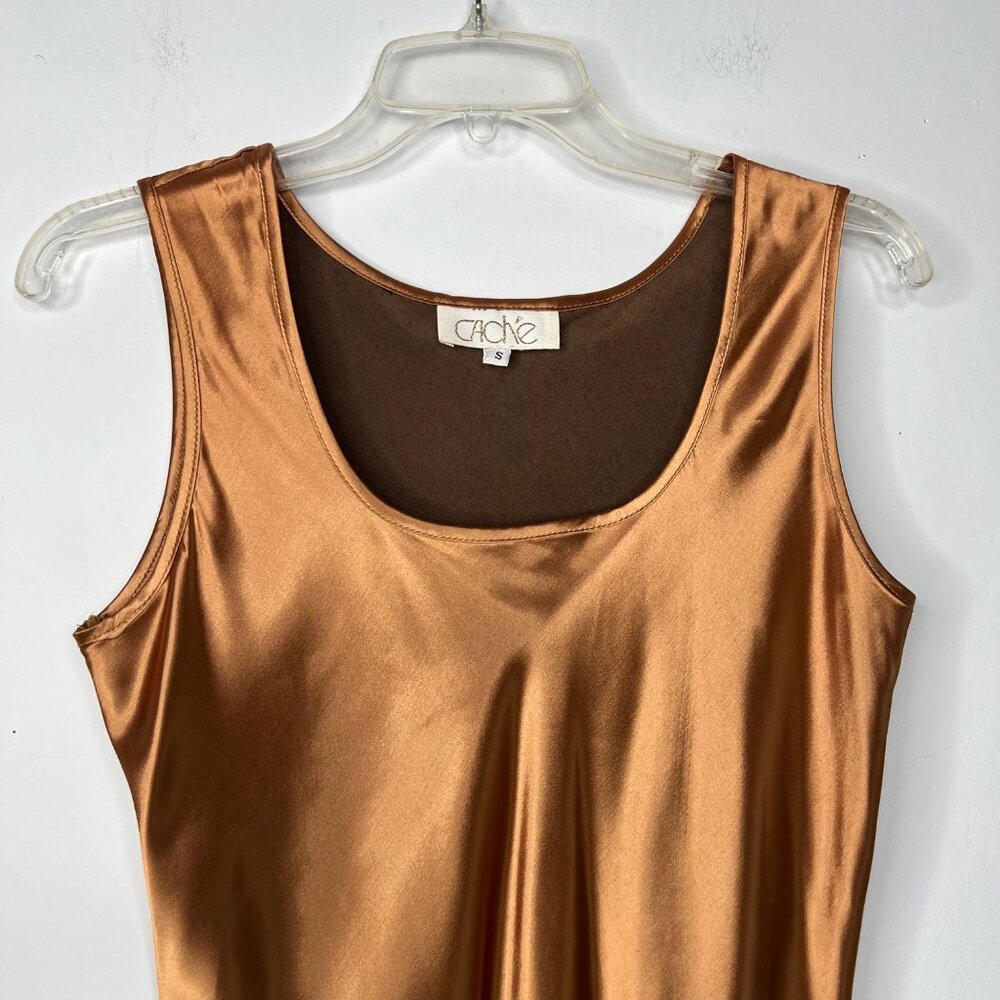 Cache Copper Satin Tank Top - Picture 3 of 7